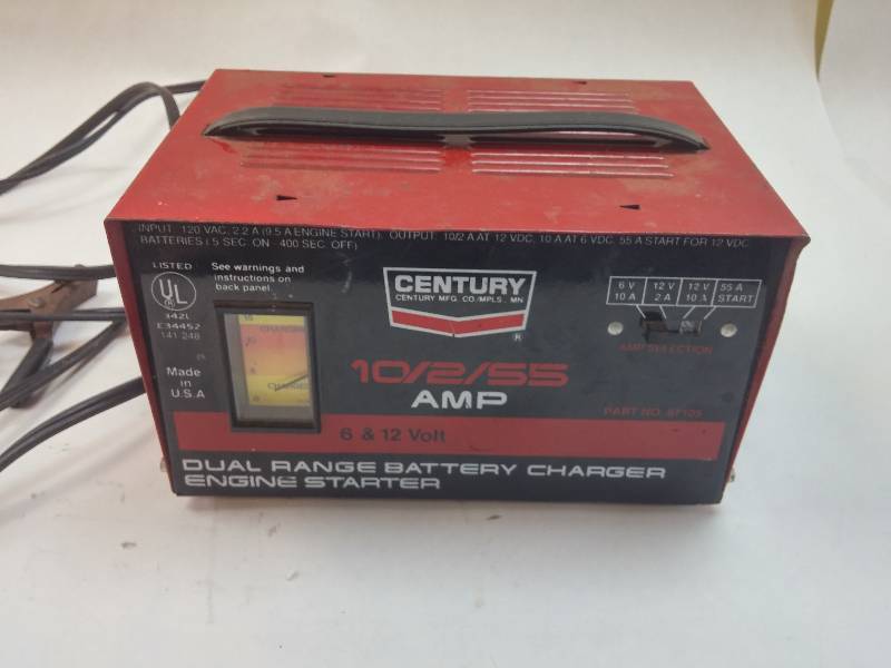 Century 6 & 12 Volt Dual Range Car Truck Battery Charger Starter 10/2/55  Amp GOOD WORKING CONDITION - SEE DESCRIPTION | Electronics, Sports  Equipment, Household Appliances, Vacuums, Seasonal items, Household Items &