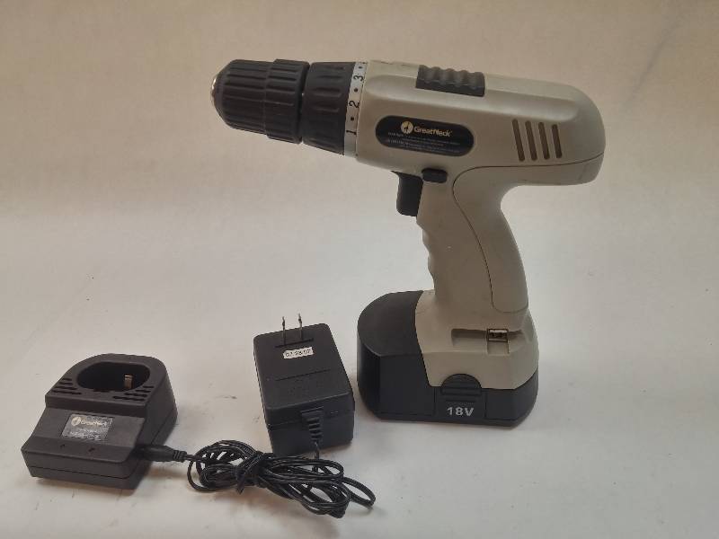 lot 469 image: Great Neck 18V 38 Drill  Driver GOOD WORKING CONDITION