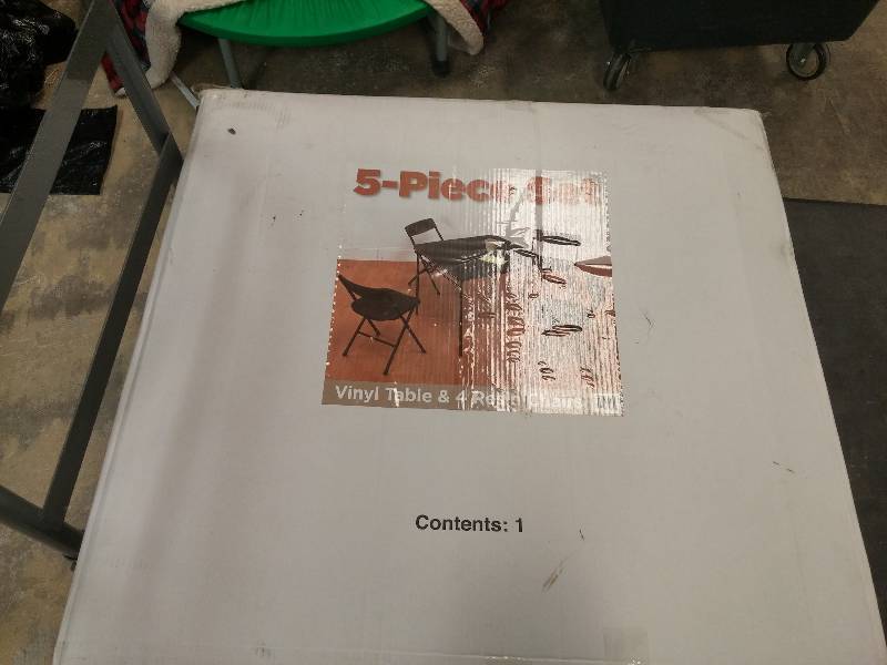 lot 481 image: Costco 5-piece Table and Chair Set UNUSED