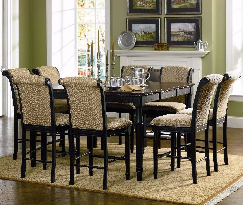 lot 498 image: Coaster Fine Furniture Cabrillo Counter Height (24) Dining Stool With Cushion Seat (Set of 2) - Black  Amaretto