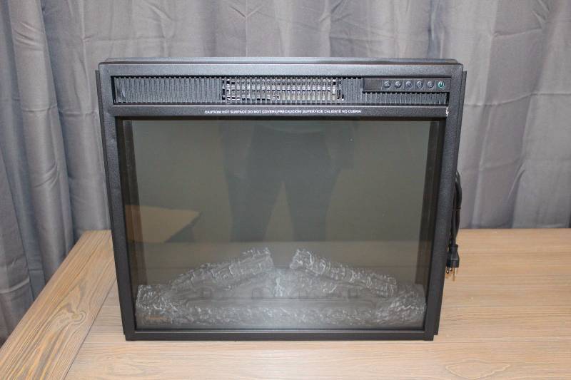 lot 510 image: McLeland Design 23 Lux5 Electric Fireplace Insert - Black