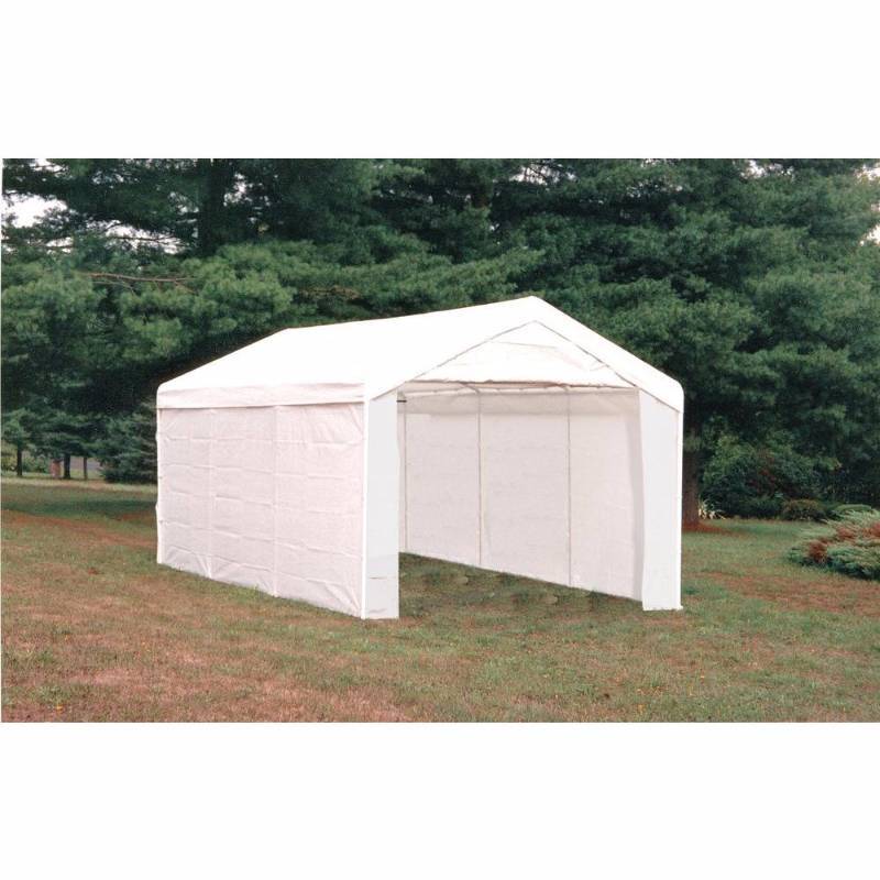 lot 517 image: Shelter Logic 20 x 10 Max AP 3 In 1 8-Leg Canopy - White