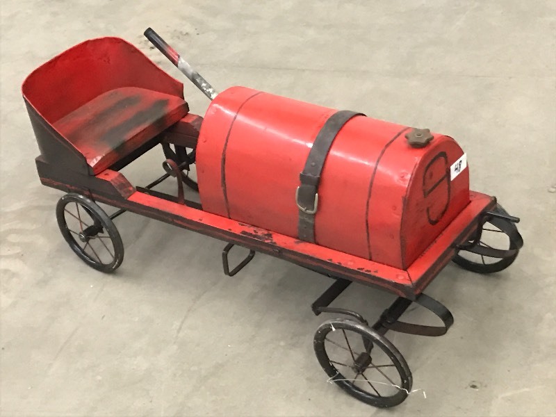 lot 48 image: Unique Vintage Homemade Wood-Frame ...