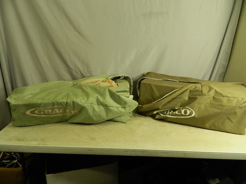 lot 180 image: 2 Graco Pack and Plays