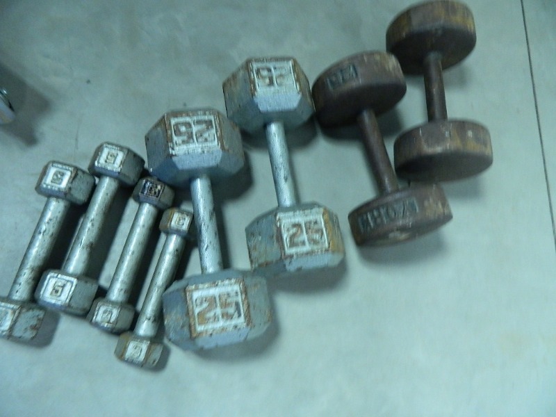 lot 61 image: Assorted Dumb Bell Weights