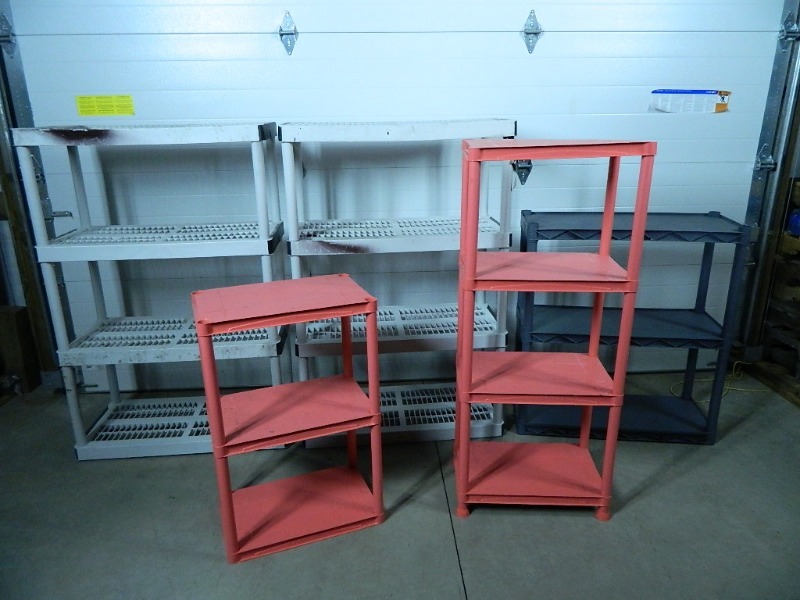 lot 130 image: Assorted Plastic Shelving