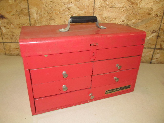 lot 30 image: Nice Multi Drawer Metal Alltrade Toolbox 
