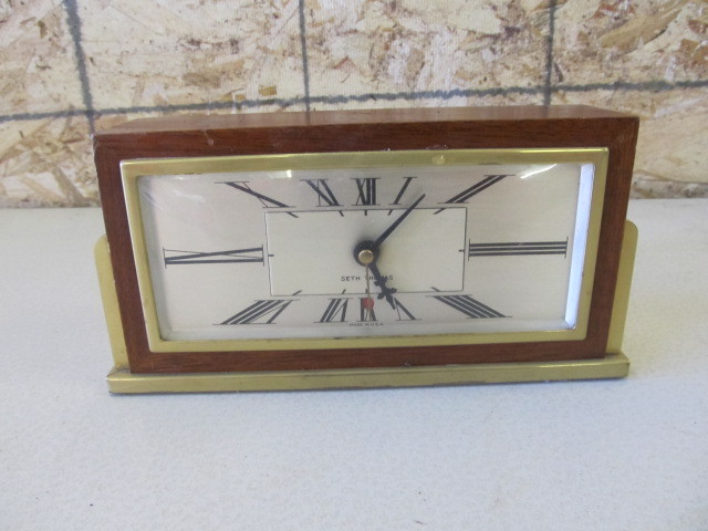 lot 42 image: Vintage Seth Thomas Baxter MantleDesk Clock