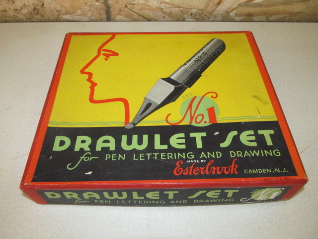 lot 65 image: Vintage Esterbrook Drawlet Set wOrig Box