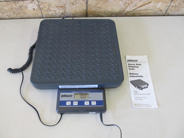 lot 80 image: Working PELOUZE Heavy Duty Shipping Scale