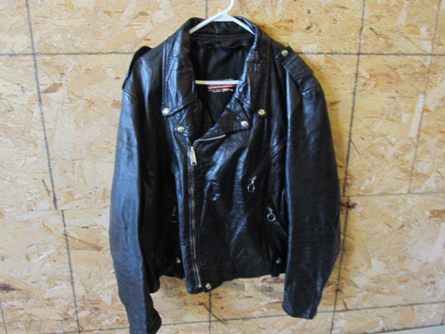 vintage brooks leather motorcycle jacket