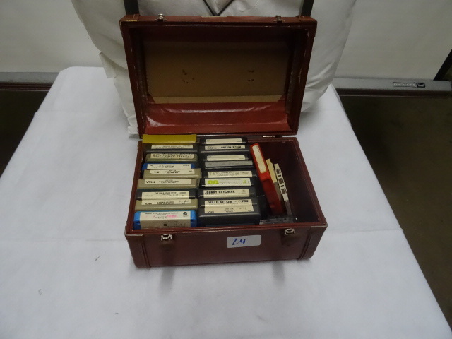 Vintage case filled with misc 8 tra...