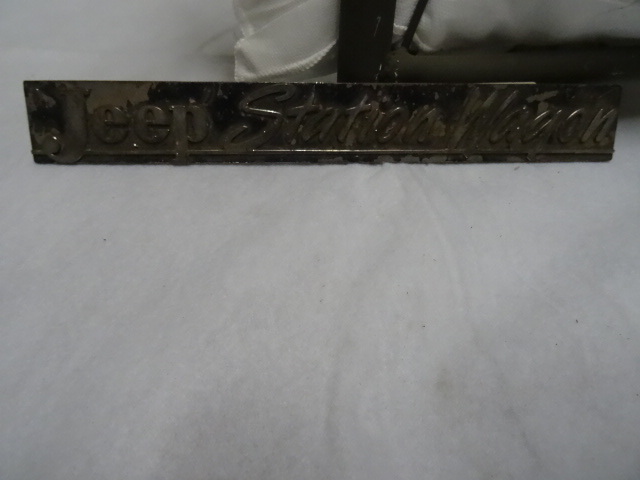 Vintage Jeep station Wagon Emblem...