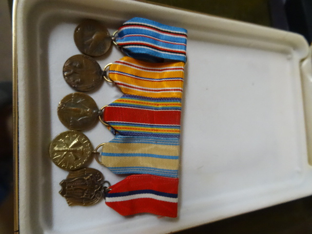 World War II officers dress metals....