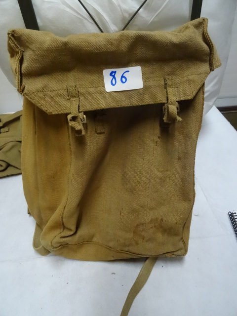 World War II british ruck sack...