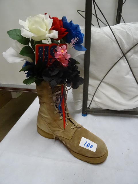 Soldiers boot grave marker. Created...
