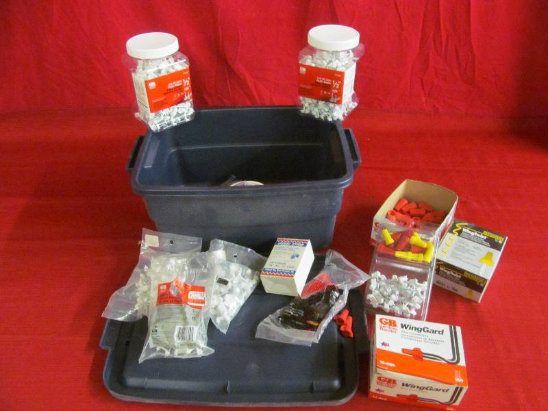 staples, wire nuts