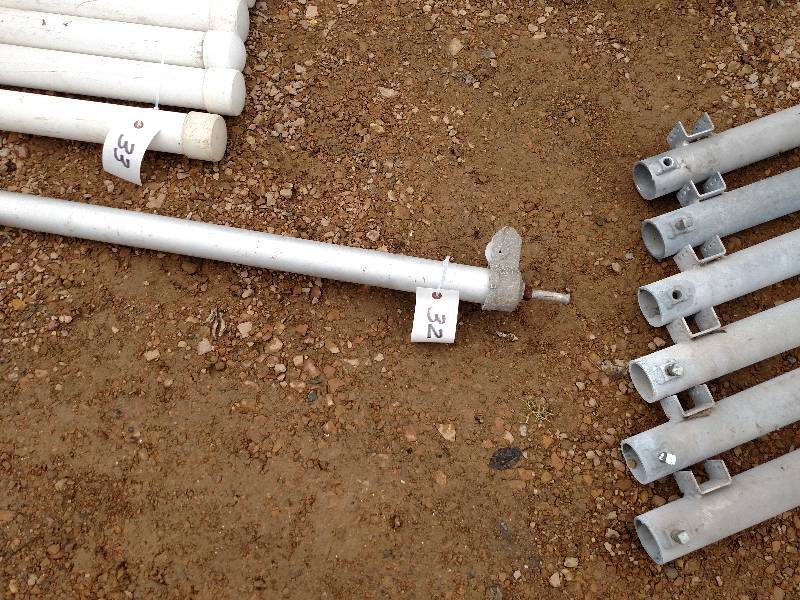 lot 32 image: Used Aluminum Flag Pole...