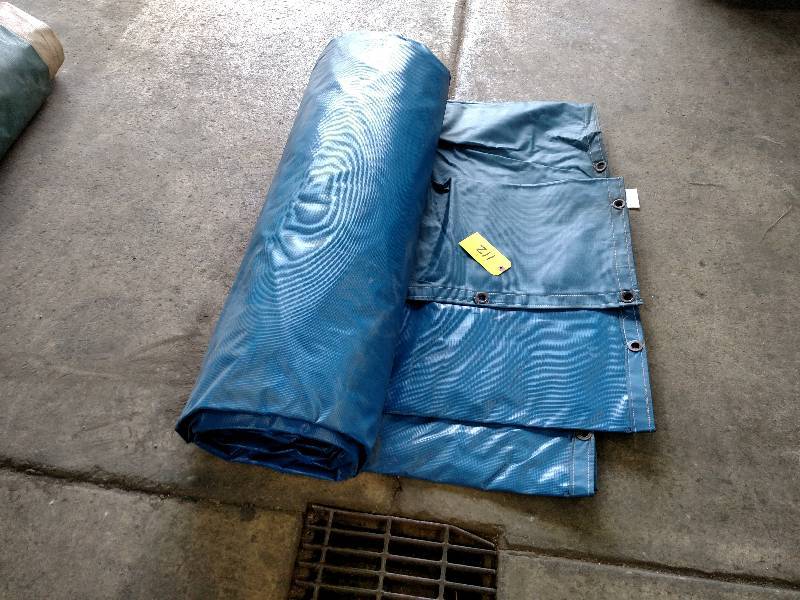 lot 112 image: Boat House Tarp, Approx. 2610 x 2...
