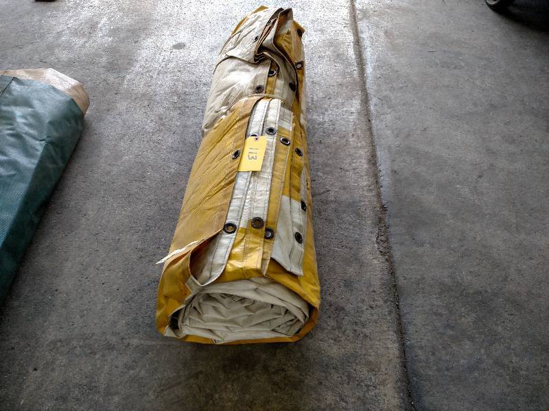lot 113 image: Boat House Tarp, Approx. 264 x 31...