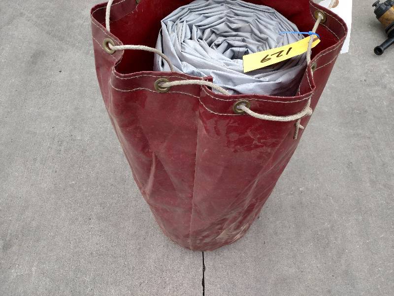 lot 129 image: Shore Station Gray Vinyl Boat Lift ...