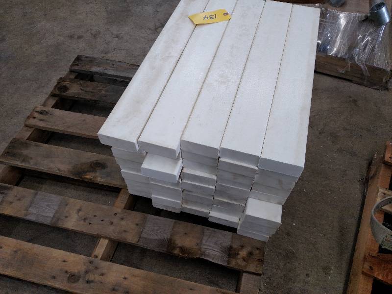 lot 134 image: (45) pcs. of White Solid Core Plast...