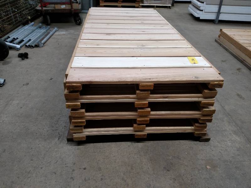 lot 136 image: (7) New Cedar Decks for Steel Frame...