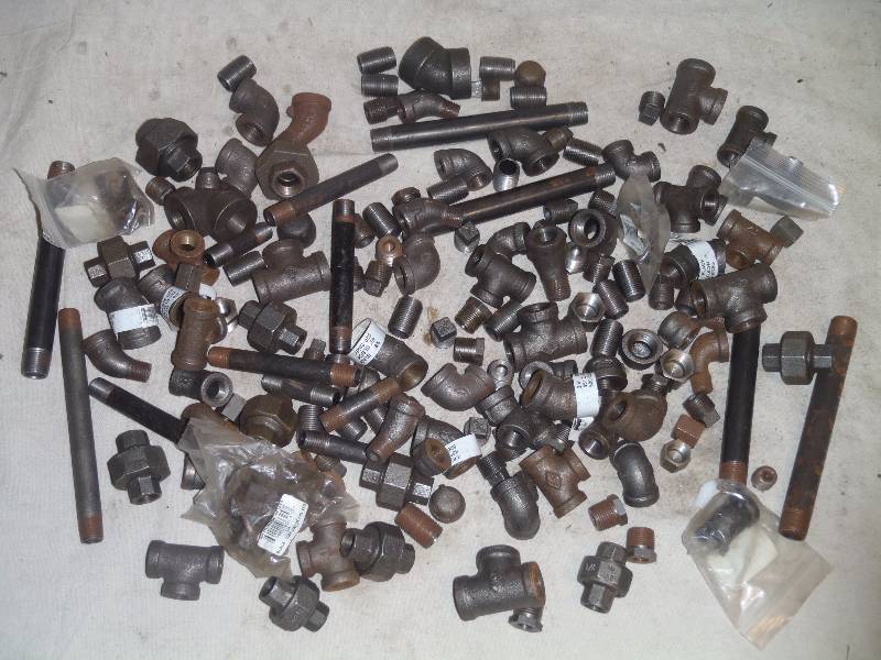 Black Iron Nipples & Fittings