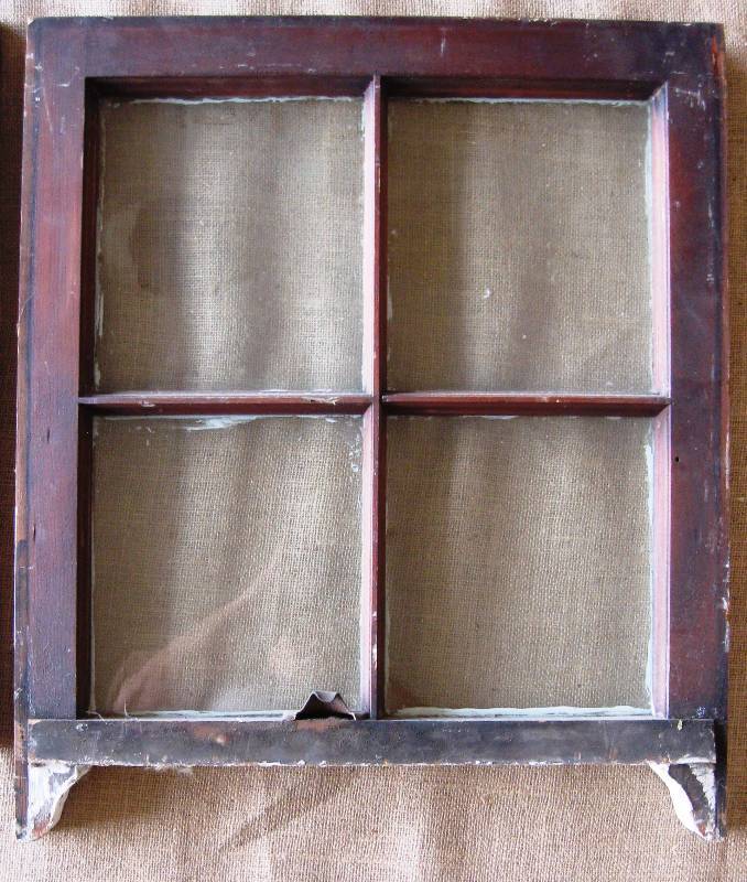 lot 15 image: (2) Vintage 4 Panel Windows