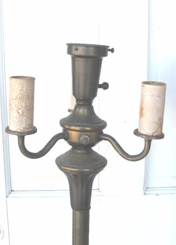 lot 55 image: (3) 4-Light Candelabra Base Floor Lamps