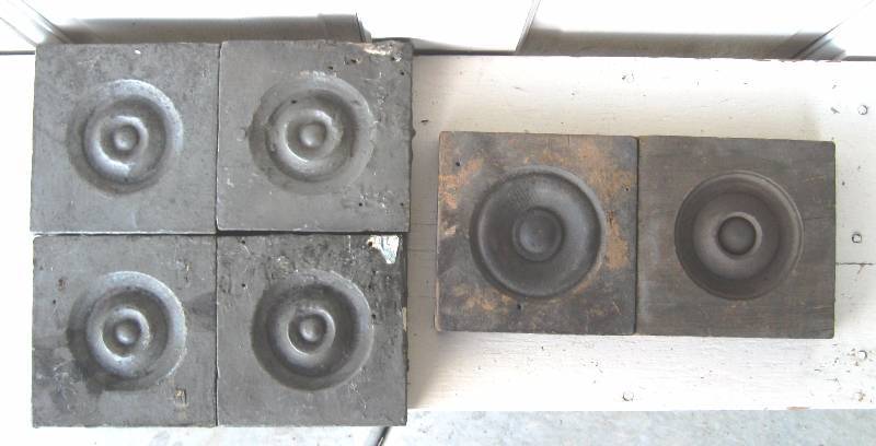 lot 127 image: Antique wood trim blocks & finials