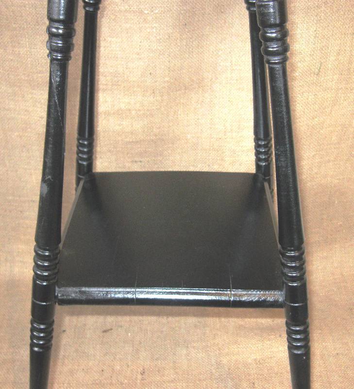 lot 57 image: Antique Occasional Table  Plant Stand (Black)