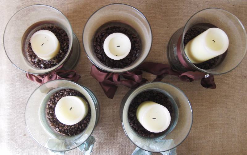 lot 109 image: (5) Large Vases  Pillar Candle Holders