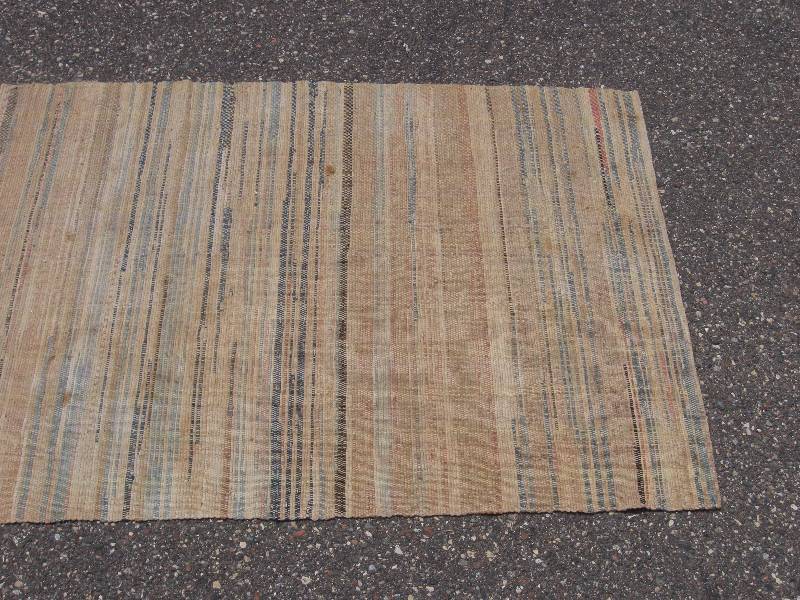 lot 117 image: Antique 19 foot Rag Rug