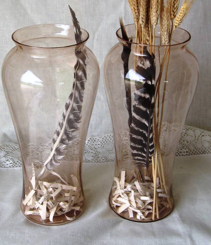 lot 110 image: Large, Pink Vases (2), Planters Peanut Jar & Crackers Jar