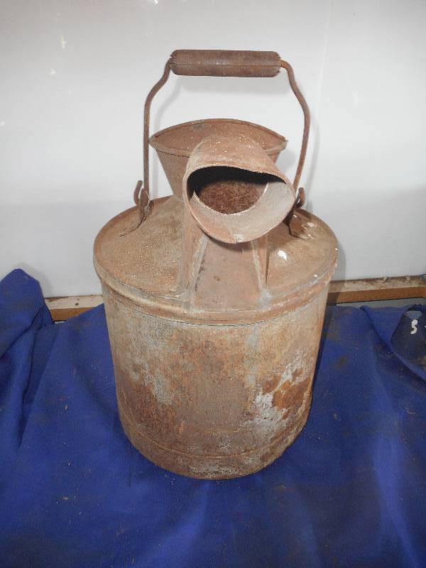 ANTIQUE 5 GALLON OIL CAN