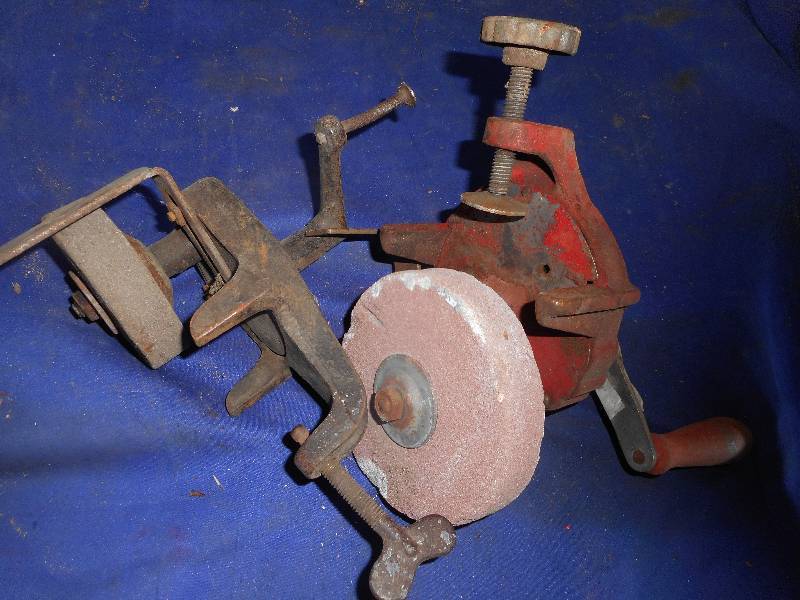 2 VINTAGE HAND GRINDERS