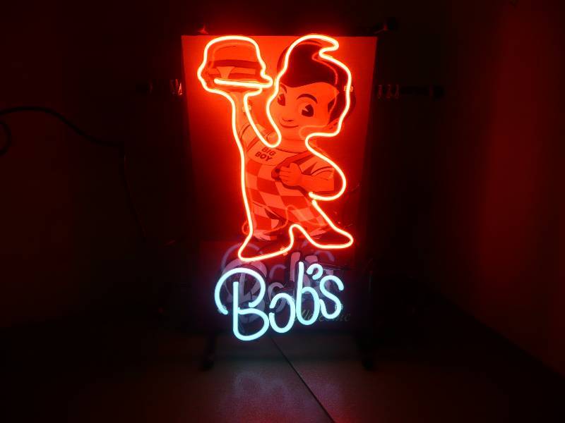 Bobs Big Boy Neon - 15 by 22 - New In Box