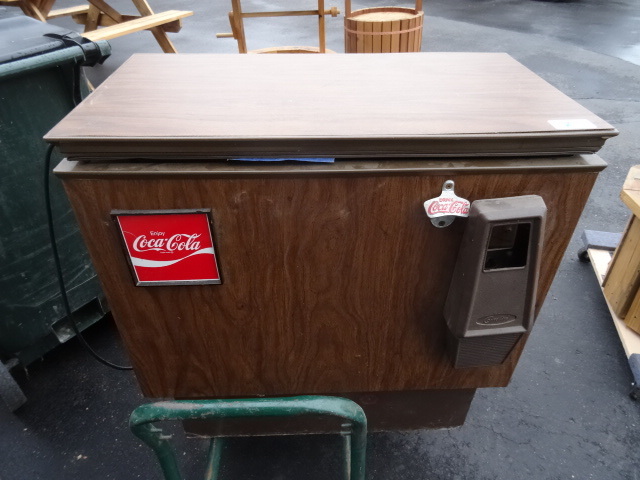 Coca Cola reach in cooler
