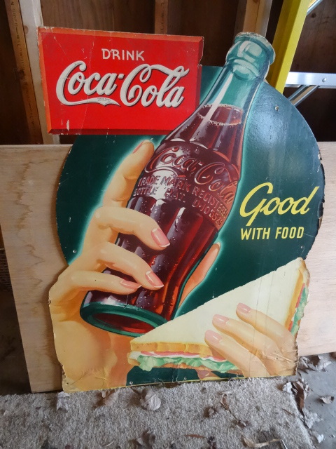 Vintage Coca Cola floor sign