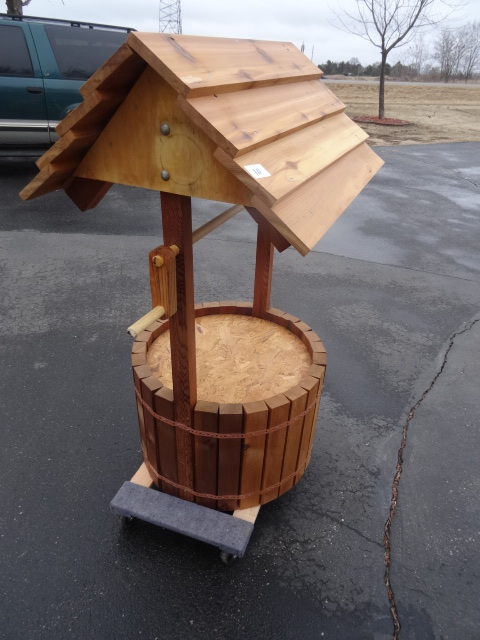Brand new cedar wishing well