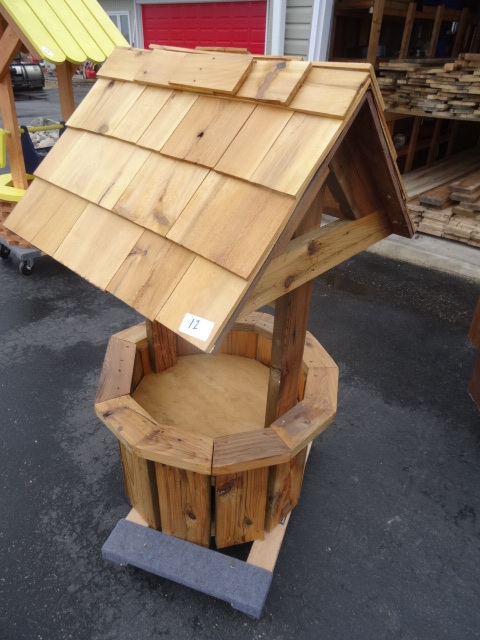 Brand new cedar wishing well
