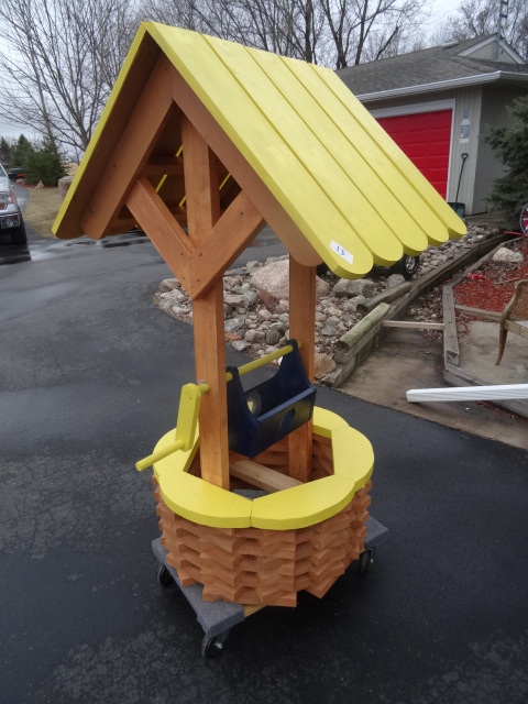 Brand new cedar wishing well