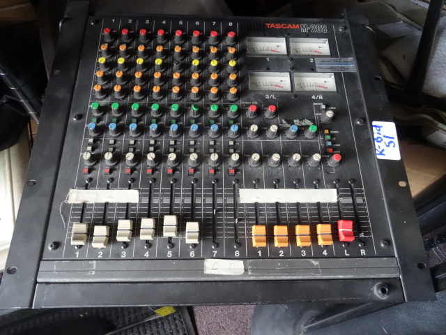 lot 51 image: Tascam M-208 analog 8 channel mixer...