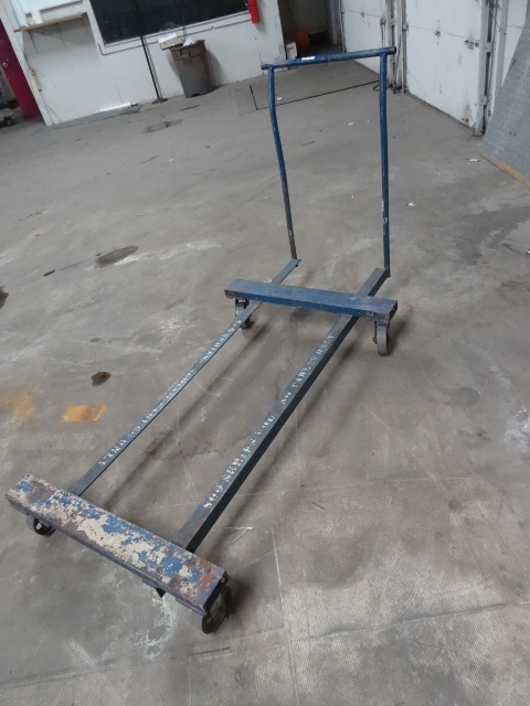 lot 54 image: Heavy duty folding table cart. Can ...