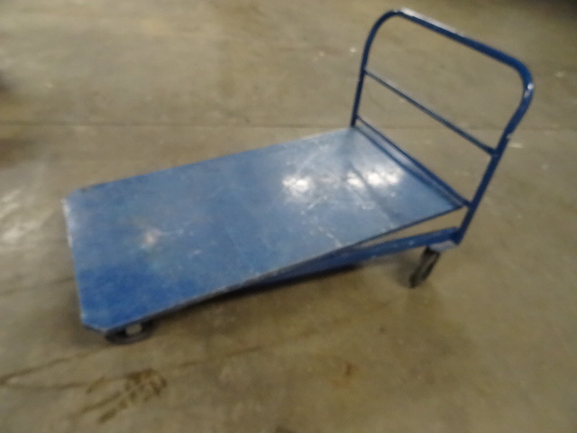 lot 61 image: Heavy duty warehouse cart. All stee...