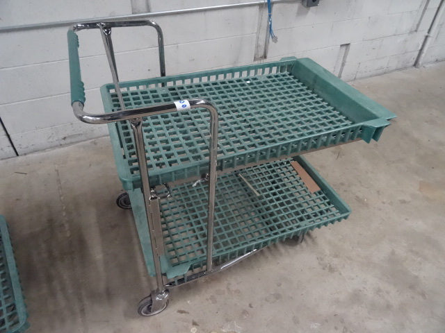 lot 98 image: 2 tier shopping cart  warehouse ca...