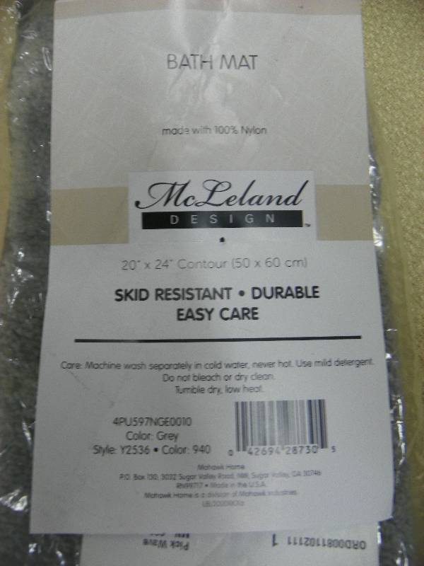 McLeland Design 20x24 Contour Rug Grey