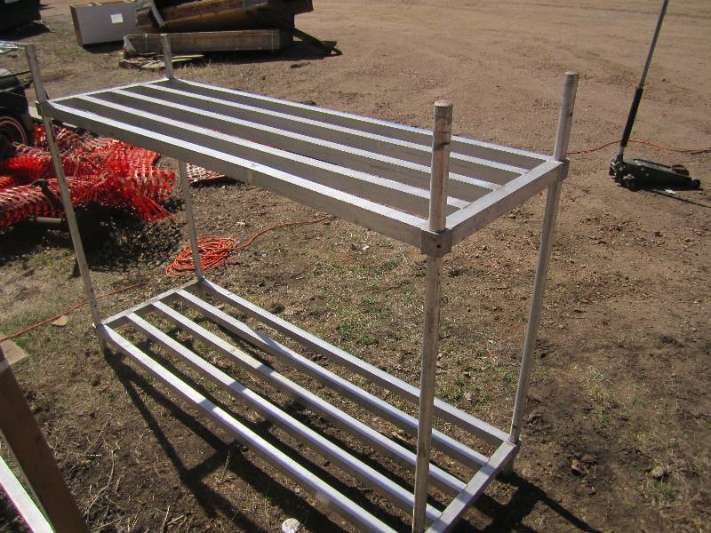 lot 9 image: NSF aluminum shelf...