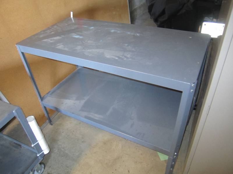 lot 58 image: Metal work table...